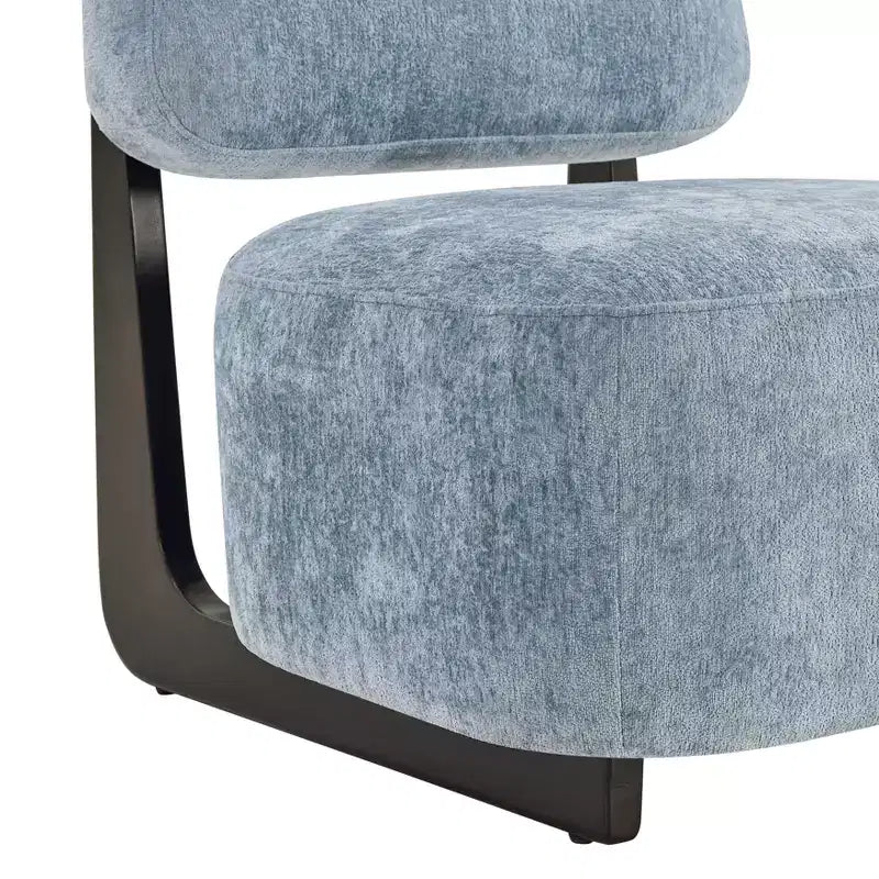 Roundhill Furniture Solara Modern Accent Chair with Solid Wood Frame