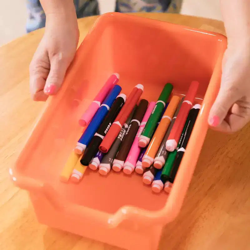 ECR4Kids Mobile Storage Organizer and Removable Plastic Bins, Kids Furniture