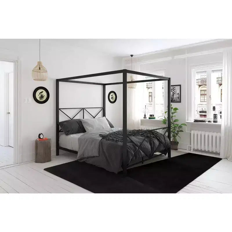 DHP Rosedale Metal Canopy Bed