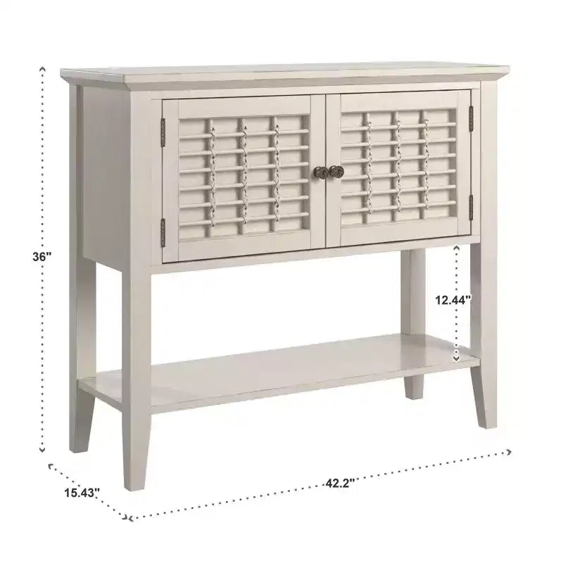 Fabriano 2-Door Server - White - iNSPIRE Q